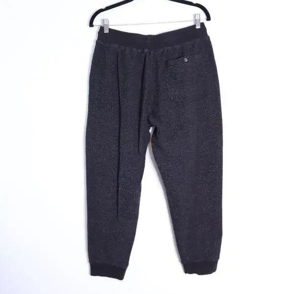 MARINE LAYER Textured Fleece Jogger Sweatpants Black Active Men's M